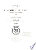 Memorie della Classe di scienze fisiche, matematiche e naturali