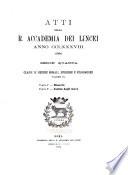 Memorie della Classe di scienze fisiche, matematiche e naturali