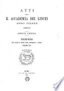 Memorie della Classe di Scienze Fisiche, Matematiche e Naturali