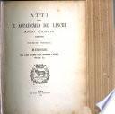 Memorie della Classe di scienze fisiche, matematiche e naturali