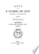 Memorie della Classe di scienze fisiche, matematiche e naturali