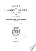 Memorie della Classe di scienze morali, storiche e filologiche