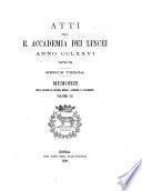 Memorie della Classe di scienze morali, storiche e filologiche