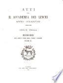 Memorie della Classe di scienze morali, storiche e filologiche