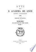 Memorie della Classe di scienze morali, storiche e filologiche
