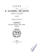 Memorie della Classe di scienze morali, storiche e filologiche