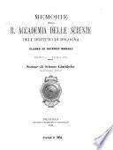 Memorie della R. Accademia delle scienze dell'Istituto di Bologna, Classe di scienze morali