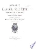 Memorie della R. Accademia delle scienze dell'Istituto di Bologna, Classe di scienze morali