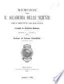 Memorie della R. Accademia delle scienze dell'Istituto di Bologna, Classe di scienze morali