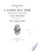 Memorie della R. Accademia delle scienze dell'Istituto di Bologna. Classe di scienze morali. Sezione di scienze giuridiche
