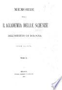 Memorie della R. Accademia delle scienze dell'Istituto di Bologna