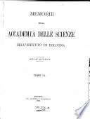 Memorie della Reale Accademia delle Scienze dell'Istituto di Bologna