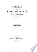 Memorie della Reale accademia delle scienze di Torino