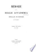 Memorie della Reale accademia delle scienze di Torino