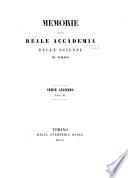Memorie della Reale accademia delle scienze di Torino