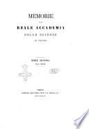 Memorie della Reale Accademia delle scienze di Torino