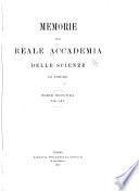 Memorie della Reale accademia delle scienze di Torino