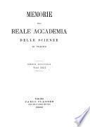 Memorie della Reale accademia delle scienze di Torino