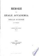 Memorie della Reale accademia delle scienze di Torino
