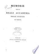 Memorie della Reale Accademia delle scienze di Torino