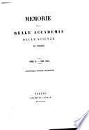 Memorie della Reale accademia delle scienze di Torino