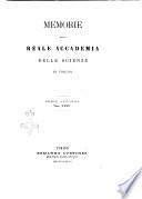 Memorie della Reale Accademia delle scienze di Torino