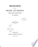 Memorie della Reale Accademia delle scienze di Torino