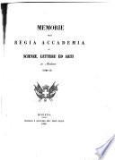 Memorie della Reale accademia di scienze, lettere ed arti in Modena