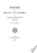 Memorie della Reale accademia di scienze, lettere ed arti in Modena