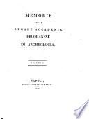 Memorie della Regale Accademia Ercolanese di Archeologia