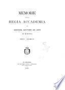 Memorie della Regia Accademia di scienze, lettere ed arti in Modena