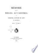 Memorie della Regia Accademia di scienze, lettere ed arti in Modena