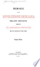 Memorie della rivoluzione siciliana dell'anno MDCCCXLVIII