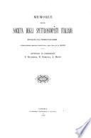 Memorie della Societa degli spettroscopisti italiani