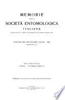 Memorie della Società entomologica italiana