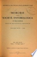 Memorie della Società entomologica italiana