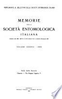 Memorie della Società entomologica italiana