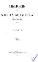Memorie della Società geografica italiana