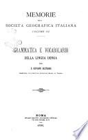 Memorie della Società geografica italiana