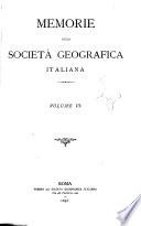 Memorie della Società geografica italiana