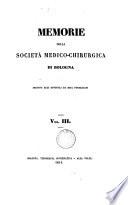 Memorie della Società medico-chirurgica di Bologna