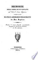 Memorie della terra di San Giovanni nel Val d'Arno Superiore