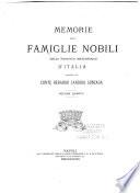 Memorie delle famiglie nobili delle province meridionali d'Italia