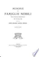Memorie delle famiglie nobili delle province meridionali d'Italia raccolte dal Berardo Candida Gonzaga