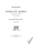 Memorie delle famiglie nobili delle province meridionali d'Italia raccolte dal Berardo Candida Gonzaga