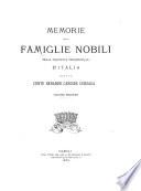 Memorie delle famiglie nobili delle province meridionali d'Italia raccolte dal conte Berardo Candida Gonzaga