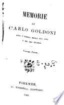 Memorie di Carlo Goldoni per l'historia della sua vita e del suo teatro,1