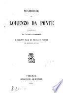Memorie di Lorenzo da Ponte