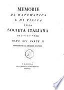 Memorie di Matematica e di Fisica della Societa Italiana