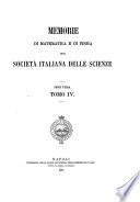 Memorie di matematica e di fisica